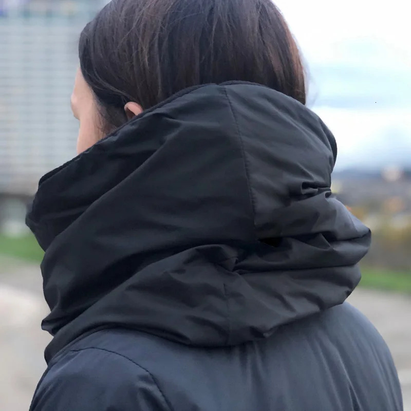 Fashionable thick neck warm head scarf for womens unisex winter infinite loop scarf waterproof rain and snow 241011