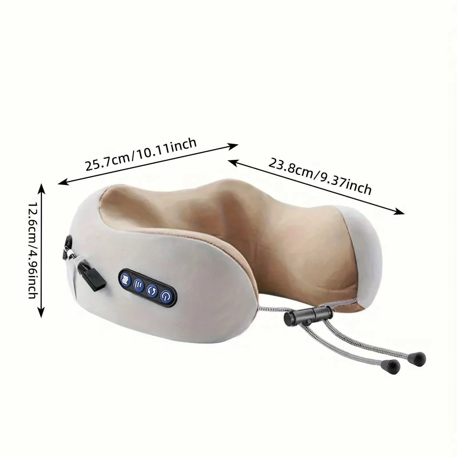 U-shaped electric neck massager relaxation multifunctional car home massage pillow rechargeable shoulder and neck massage pillow W240819