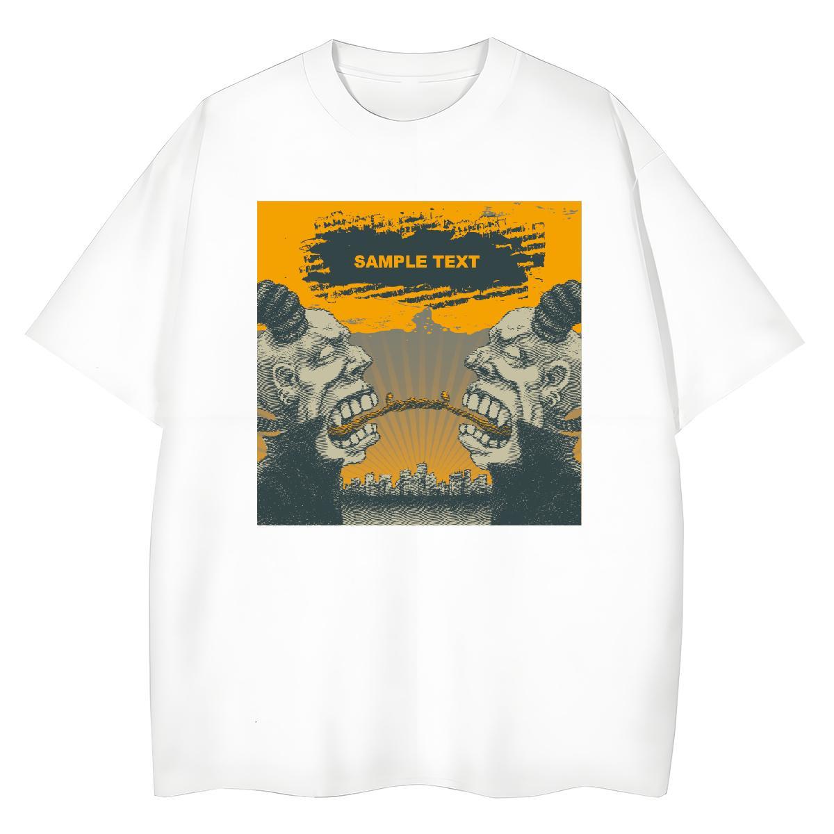 Designer Womens T Shirts 230g Pure Cotton Breathable Short Sleeve High Street Hip Hop skull Unisex Tshirts Comfortable Floral Print Top Tees