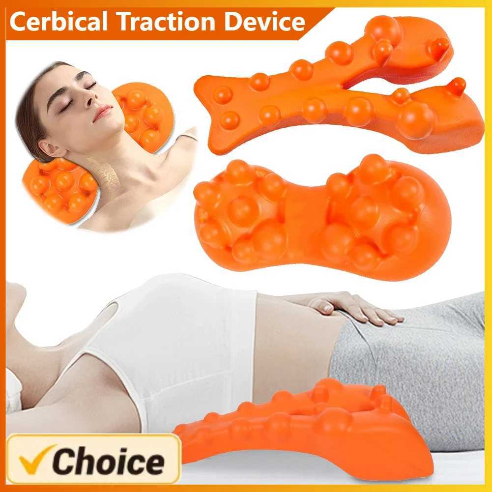 Contact massager tool ergonomic waist traction device portable spinal massage pillow for family travel W240819