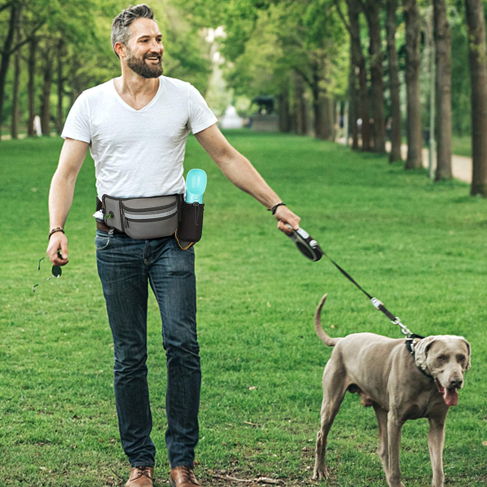 Dog Treat Pouch for Training Outdoor Dog Treat Pouch Training Feeding Bag Large Capacity Pet Trainer Reward Waist Bag Dog Supply