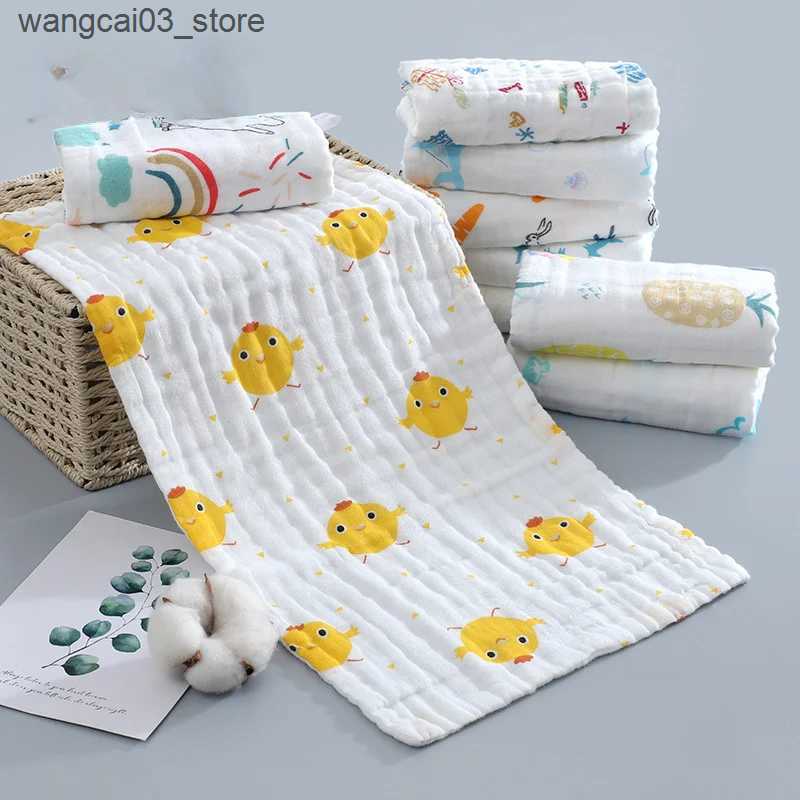 Blankets Swaddling Baby Bath Towel Boy Girl 100% Cotton Blanket For Newborn Bathrobe 6 Layers Gauze Washcloth Infant Swaddle L240910 L0910