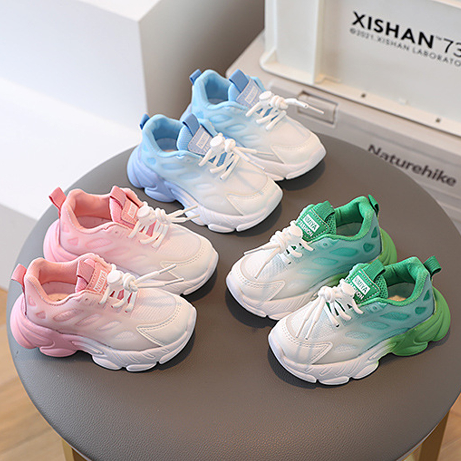 Girls Boys Unisex Mixed Colors Breathable Platform Sneakers 2024 Children Casual Mesh Light Weight Cutefeet Kids Sports Running Shoes Trainers Sizes 2