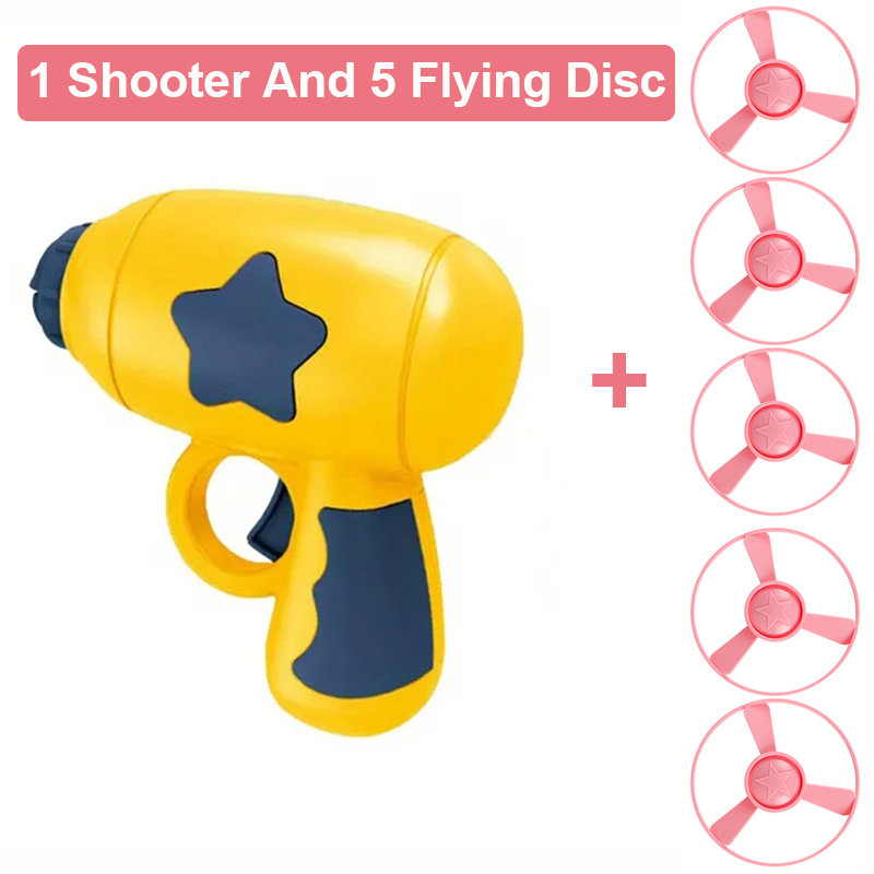 Interactive Flying Disk Cat Gun Toys Saucer Gun Cat Teaser Toy Disc Shooting Gun Chasing Games Launch Pet Training Toy Supplies