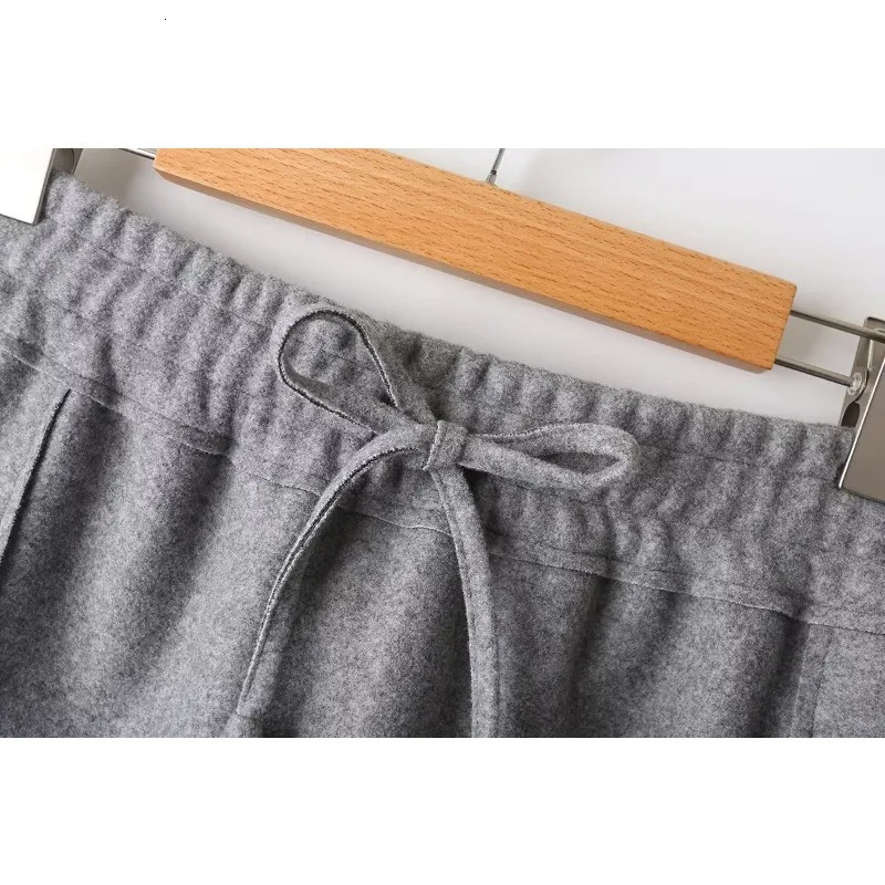 TRAF ZR Womens 2-piece Set Elegant Womens Set Long and Top Zipper Hoodie Womens Set 241011