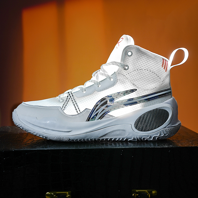 Actual combat basketball shoes male youth student running shoes springback high-top sports shoes wear-resistant non-slip