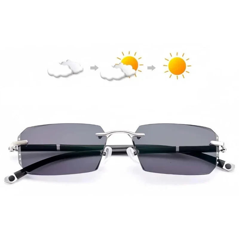 outdoor pochromic reading glasses for men and women UV protective far sighted glasses diamond cut borderless Presbyterian Church 01.04.0 241011