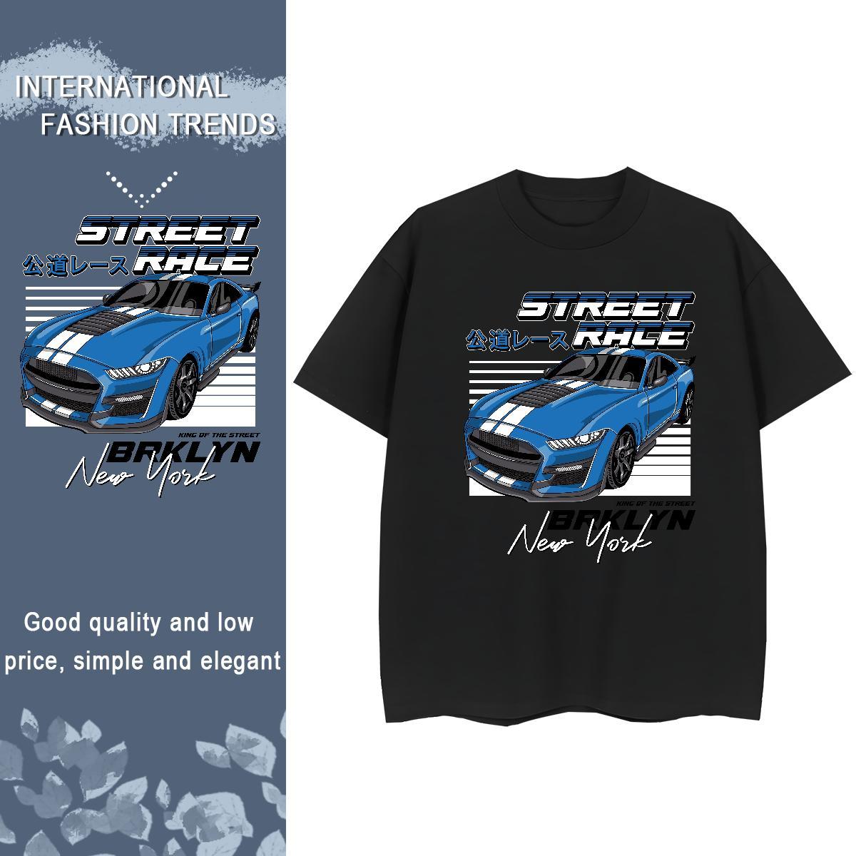 Classic Woman T Shirts 230g Pure Cotton Breathable Soft Casual Sport car Woman Tshirt Popular Anime Clothes