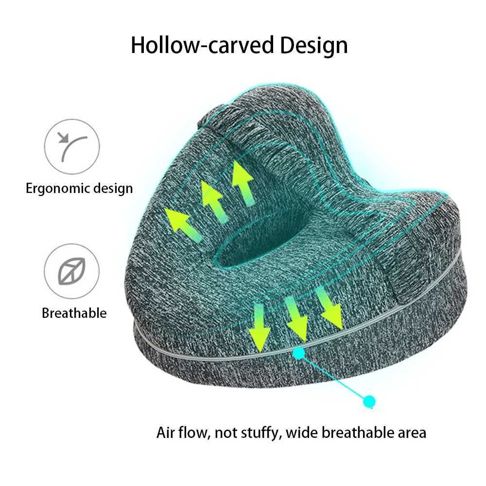 Memory foam leg pillow for adjusting sleep posture foot pad for use on the back buttocks legs knees and for pregnant women to relax their legs W240819