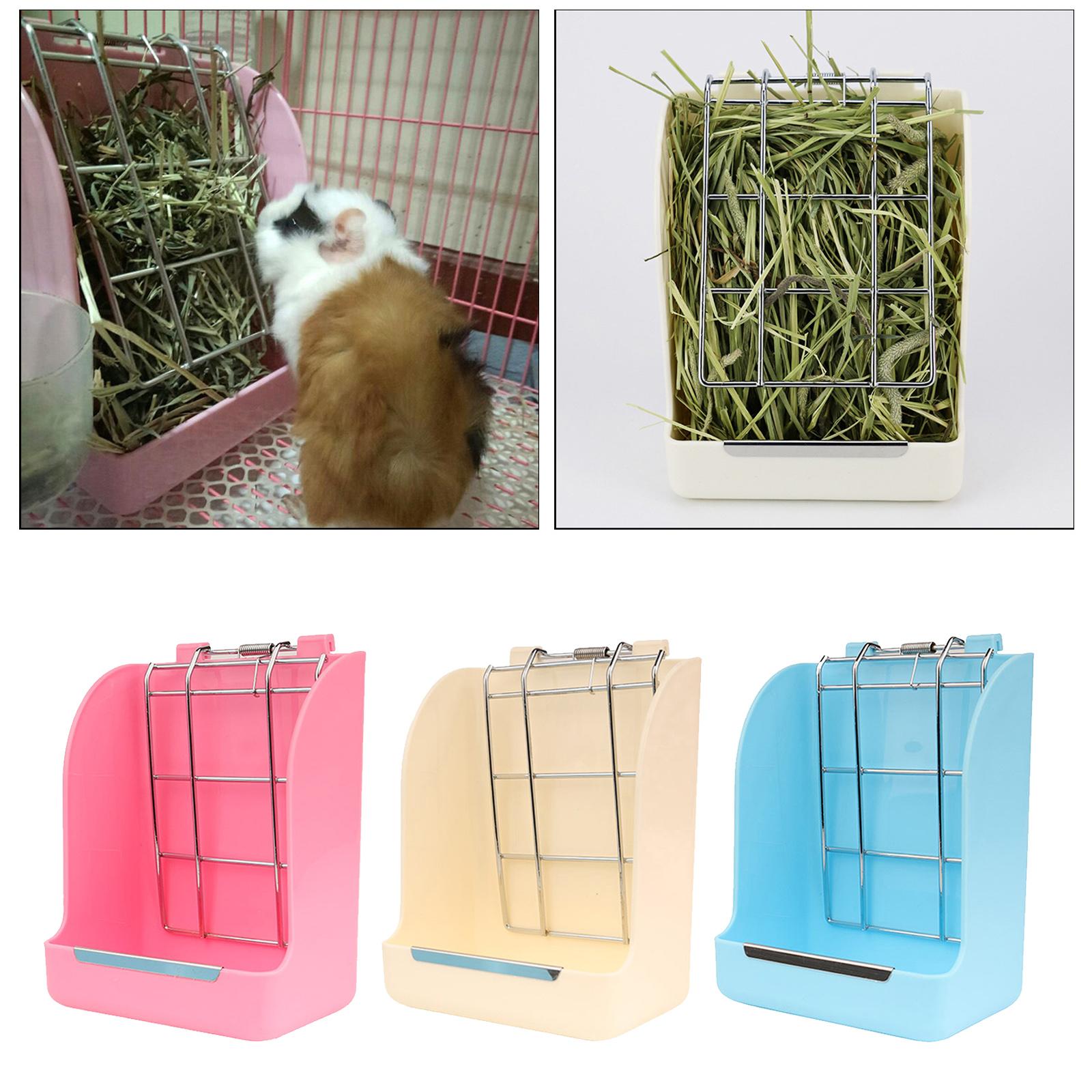 Small Animal Hanging Hay Rack Holder Food Dispenser Rabbits Feeding Feeder Stand Chinchilla Herbivore Guinea Pig Hamsters
