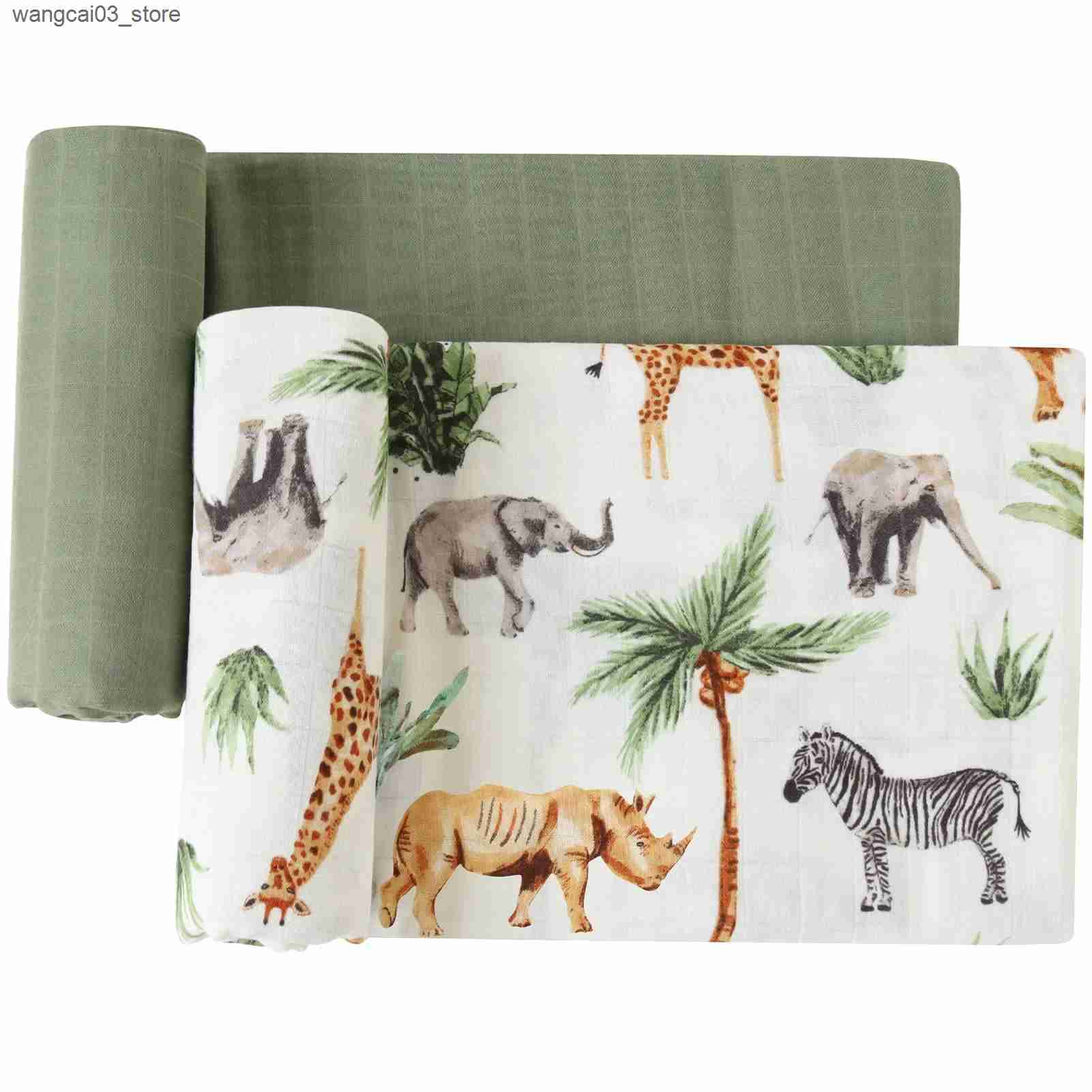 Blankets Swaddling Bamboo Baby Blankets Newborn Muslin Swaddle 120x120 Nursery Blanket Baby Wrap Swaddle Blanket Super Soft L240910