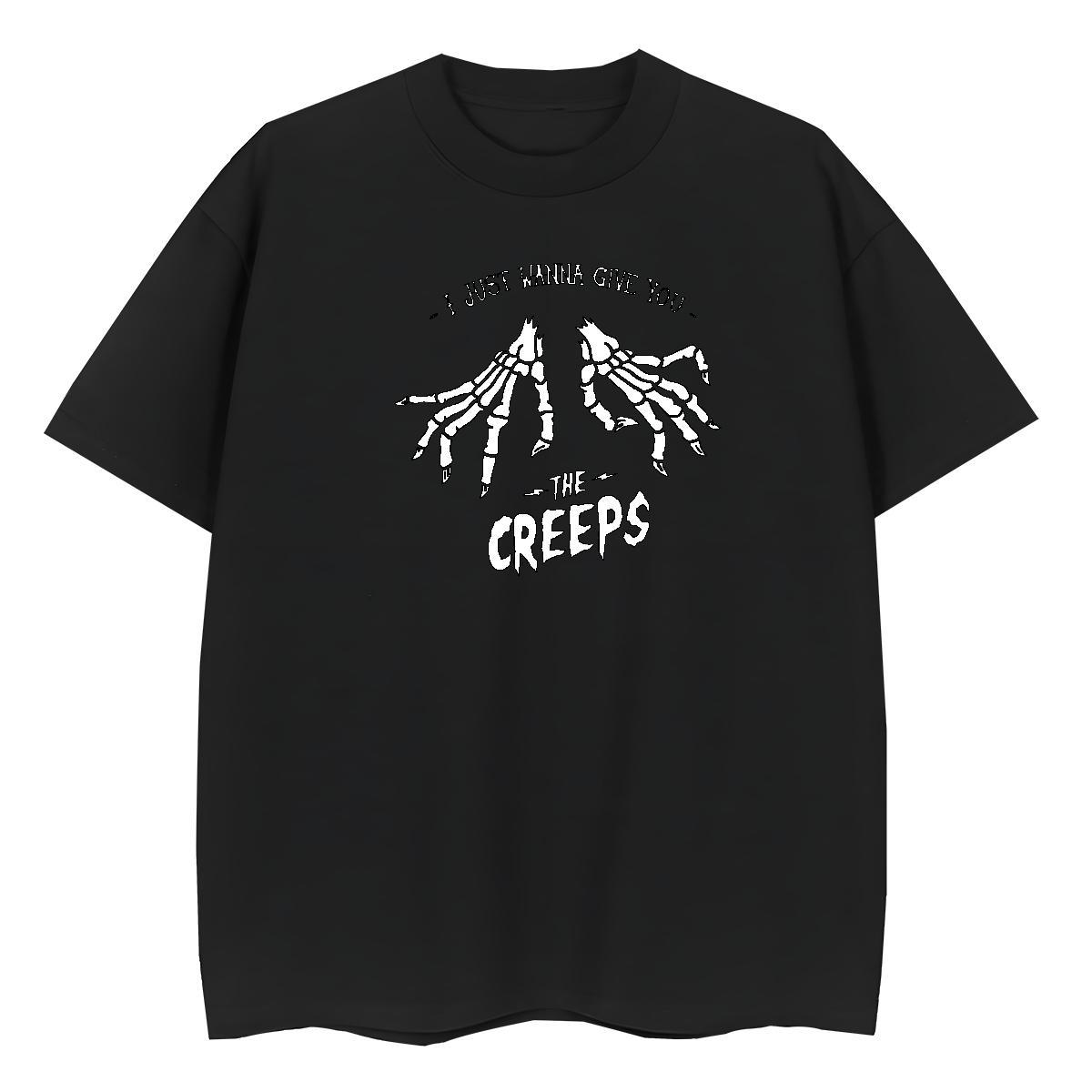 Stylist T Shirts Women 230g Cotton Comfortable High Street Hip Hop skull Women Tees Designer Custom Cartoon Tshirts