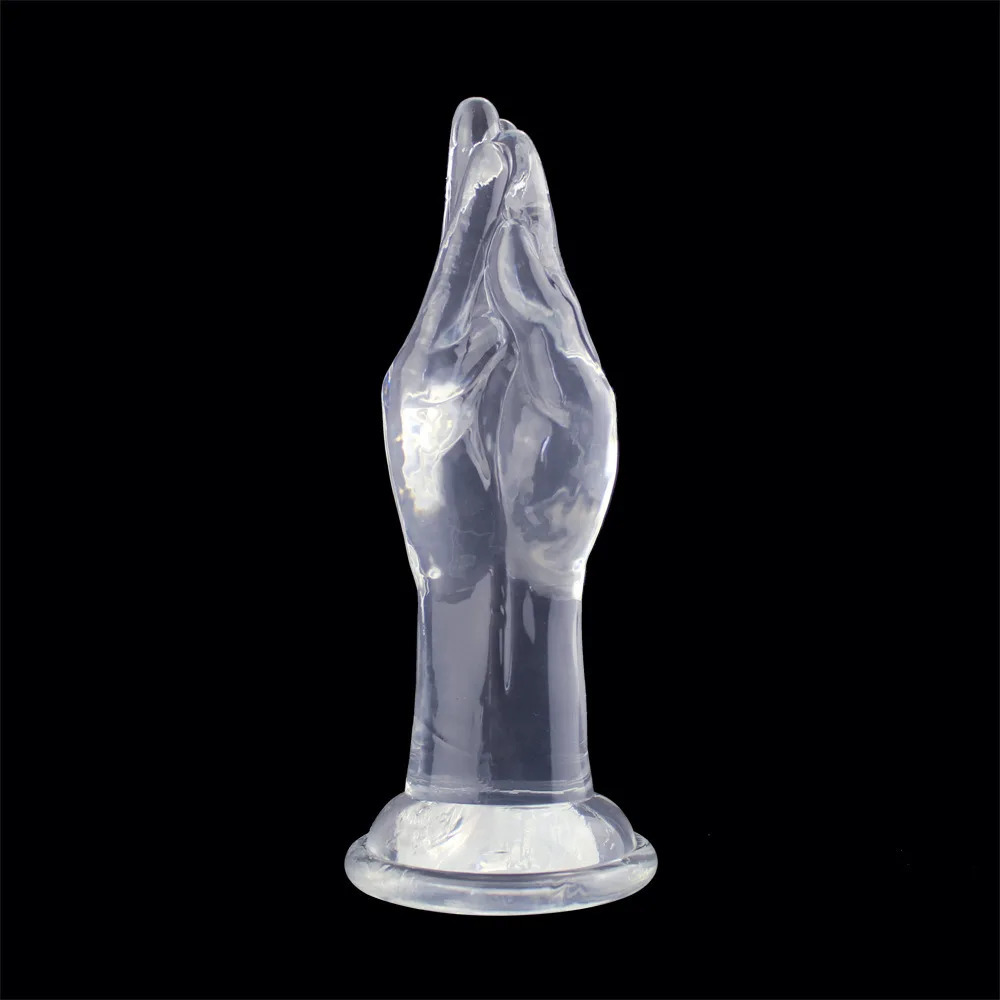 Transparent Palm Anal Plug Dildo Arm Shape Buttocks Soft Fist Buttocks G-Spot Stimulation Anal Expansion Sex Toy 241010