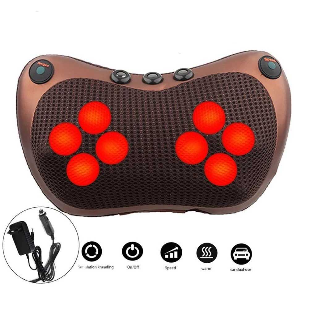 Head and neck massager car home use Cervical finger pressure massage neck back waist body electric multifunctional massage pillow W240819