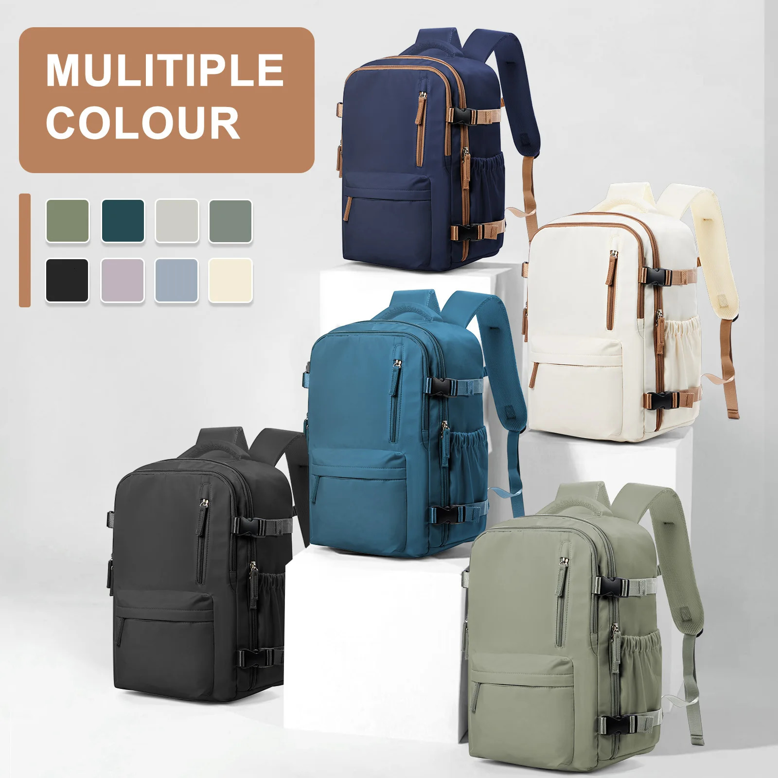Travel Backpack Cabin Bag Ryanair Backpack 40x20x25 Carry-Ons Men Women 15.6 inch Laptop Backpack Casual Bussiness Backpack 241009
