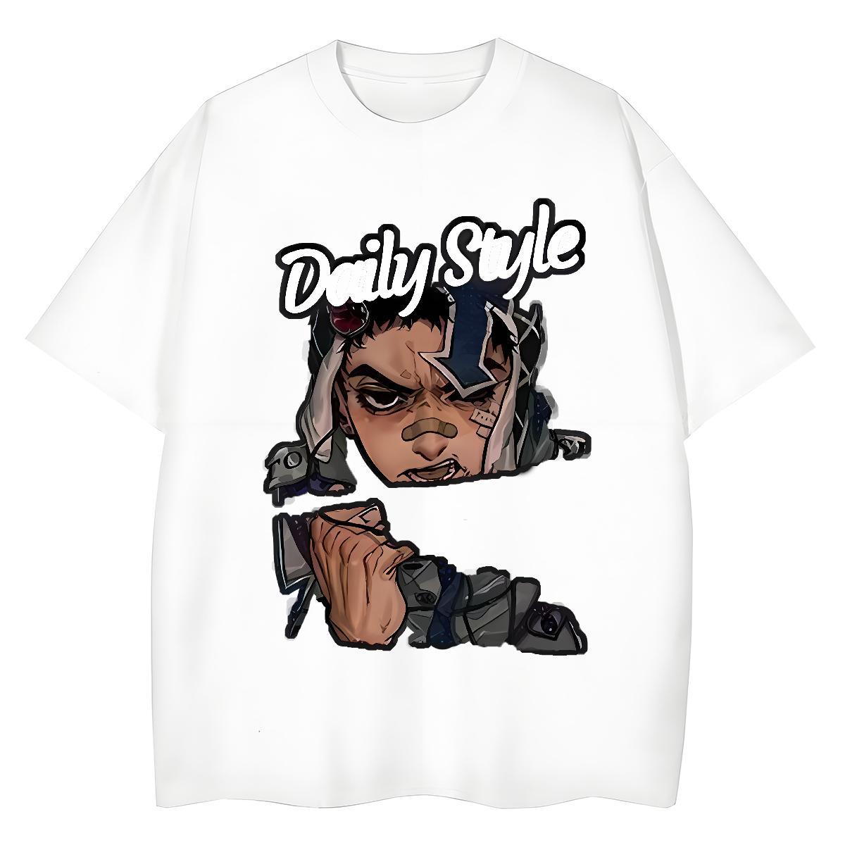 2024 Designer T-Shirts for Women 100% Cotton 230g Short Sleeve O-Neck Street Wear portrait Woman Tshirt Designer Nice Anime Oversized Tee Shirt