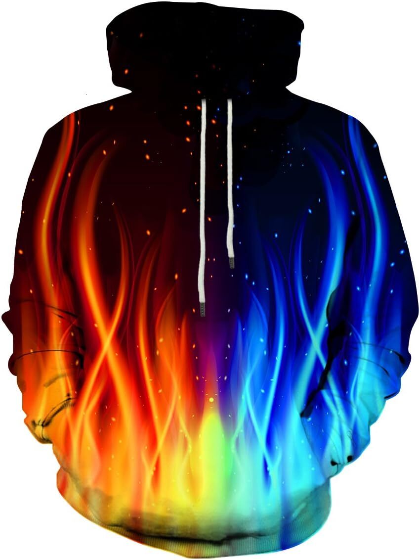 Hoodie for Mens Womens Unisex Graphic Print Hoodies 3D Colorful Novelty Design Long Sleeve Sweaters with Pocket Graphic Hoodies sweatshirt