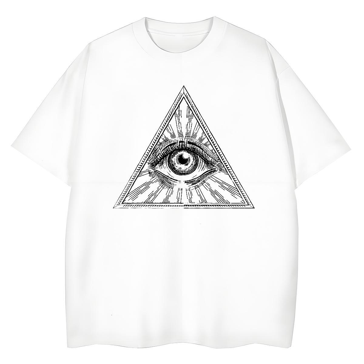 2024 Casual Womens T Shirts 230g 100% Cotton Breathable Soft Casual Sport eye of the devil Woman Tshirt Designer Anime Tee Shirt