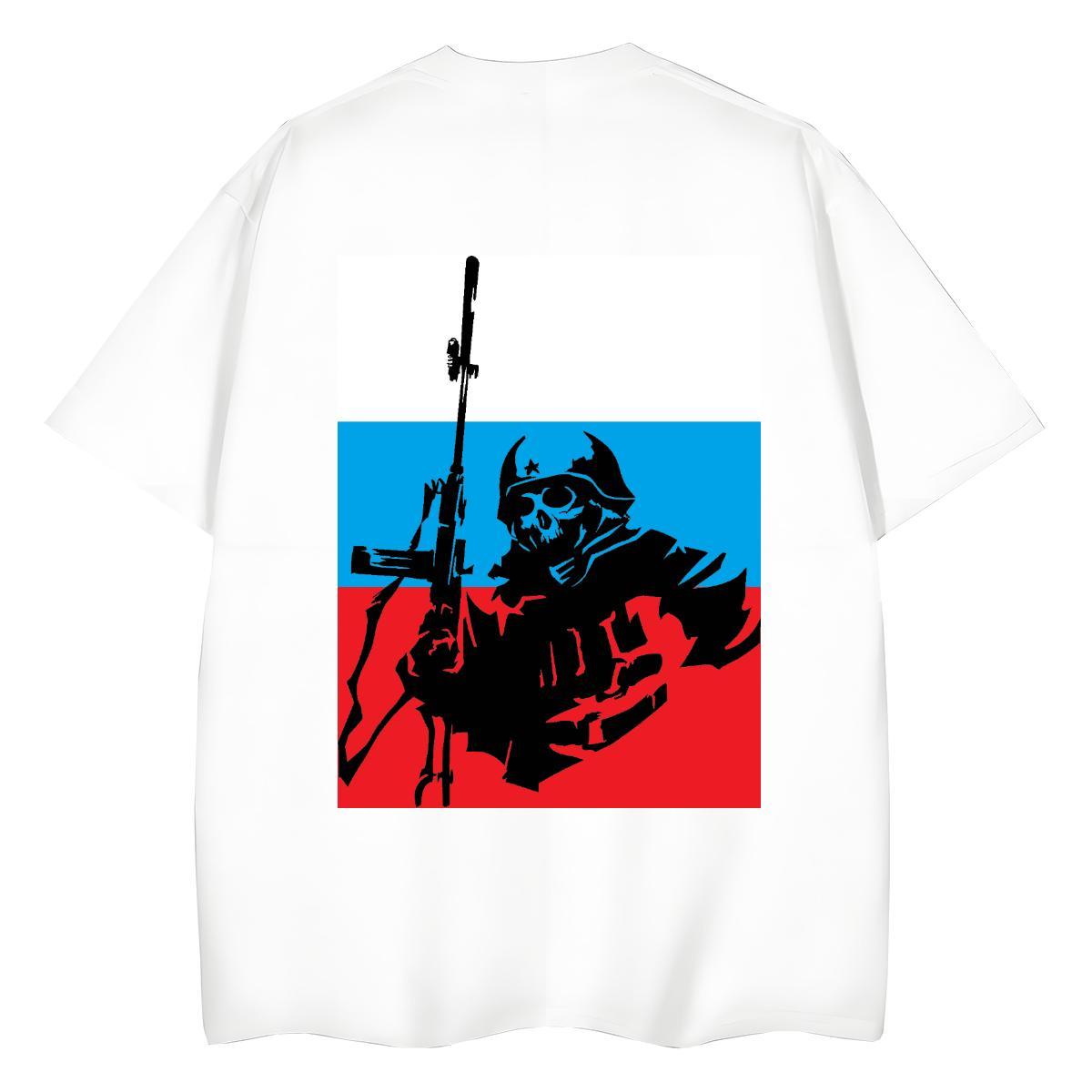 DIY Woman T Shirts 230g Cotton Short Sleeve O-Neck Hip Hop skull Couples T Shirts Designer Nice Anime Clothes