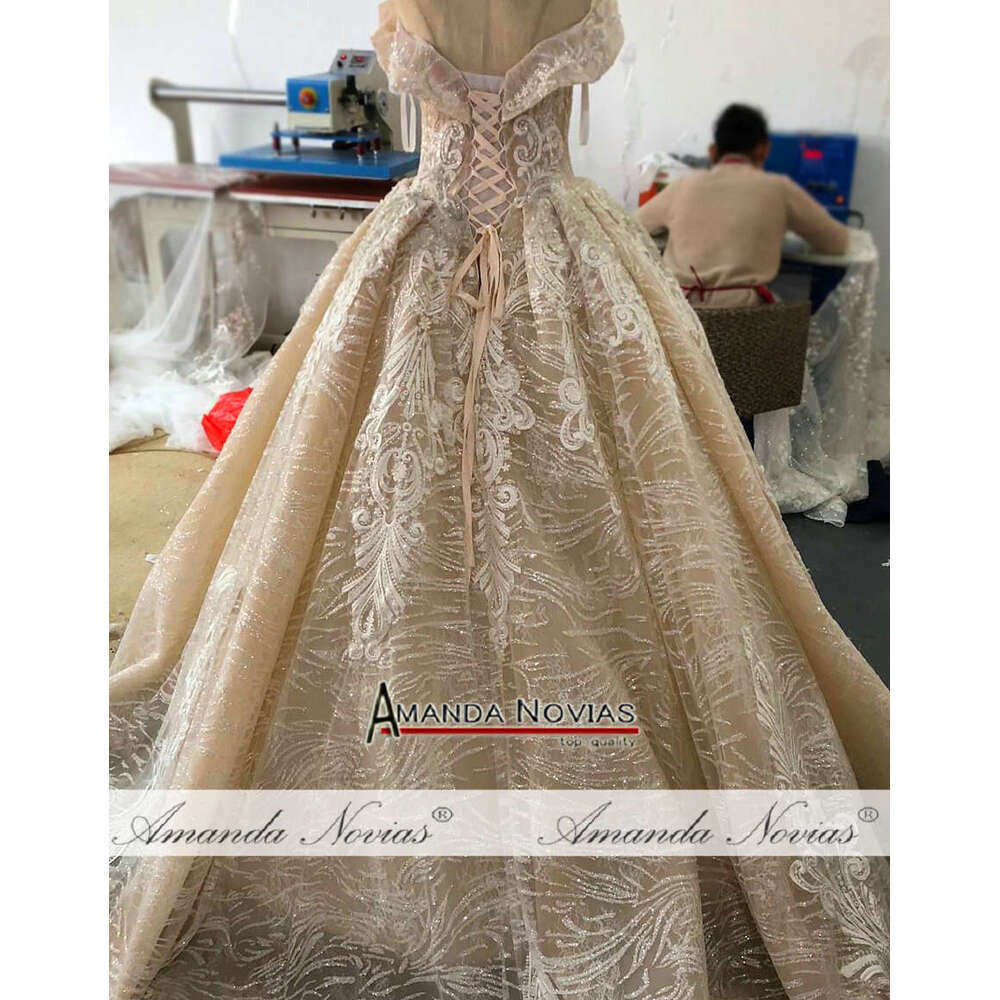 New Wedding Dress With Off The Shoulder Straps Robe De Soiree