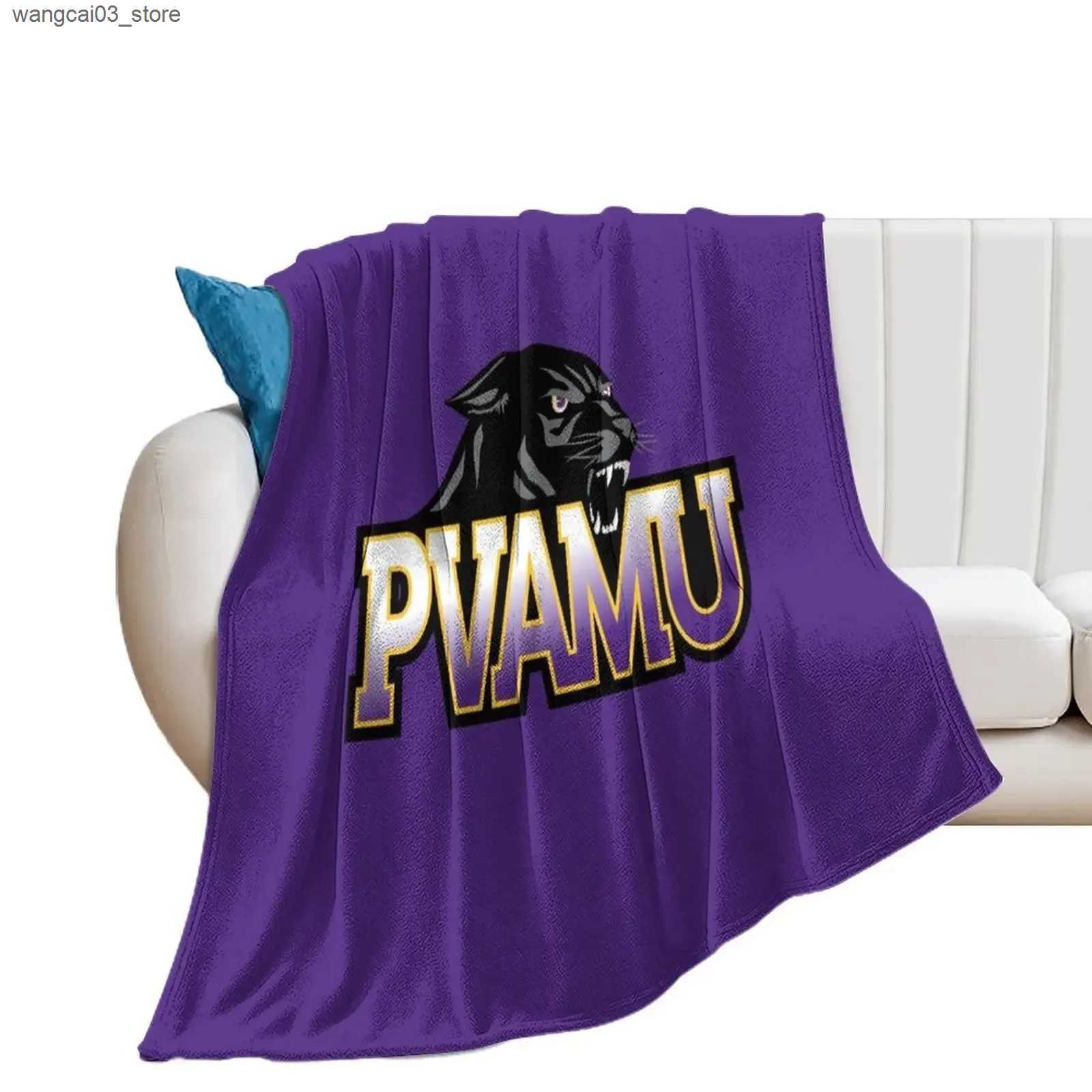 Blankets Swaddling Prairie View Panthers Throw Blanket Luxury Designer Stuffeds Blankets L240910