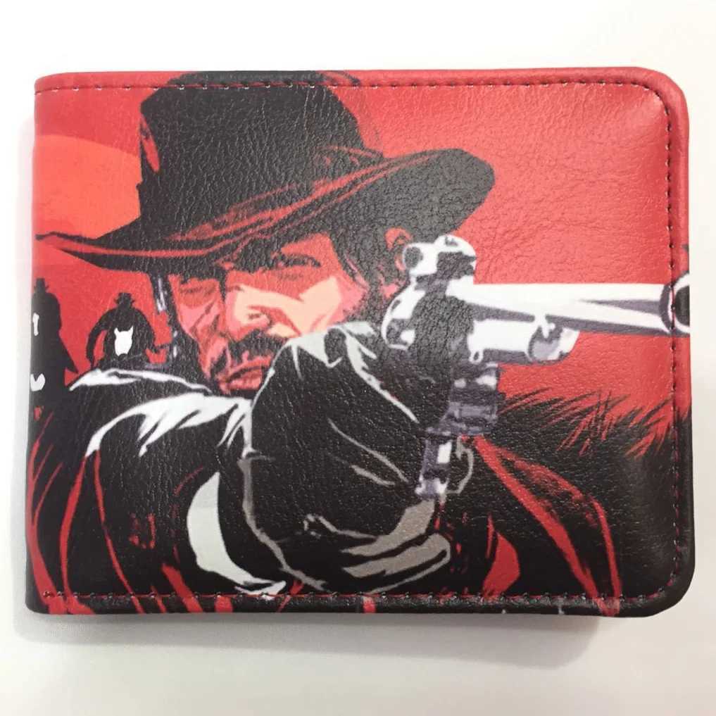 Red Dead Redemption 2 Wallet Men and Students Short Purse With Card Holder Zipper Pocket related games W241012