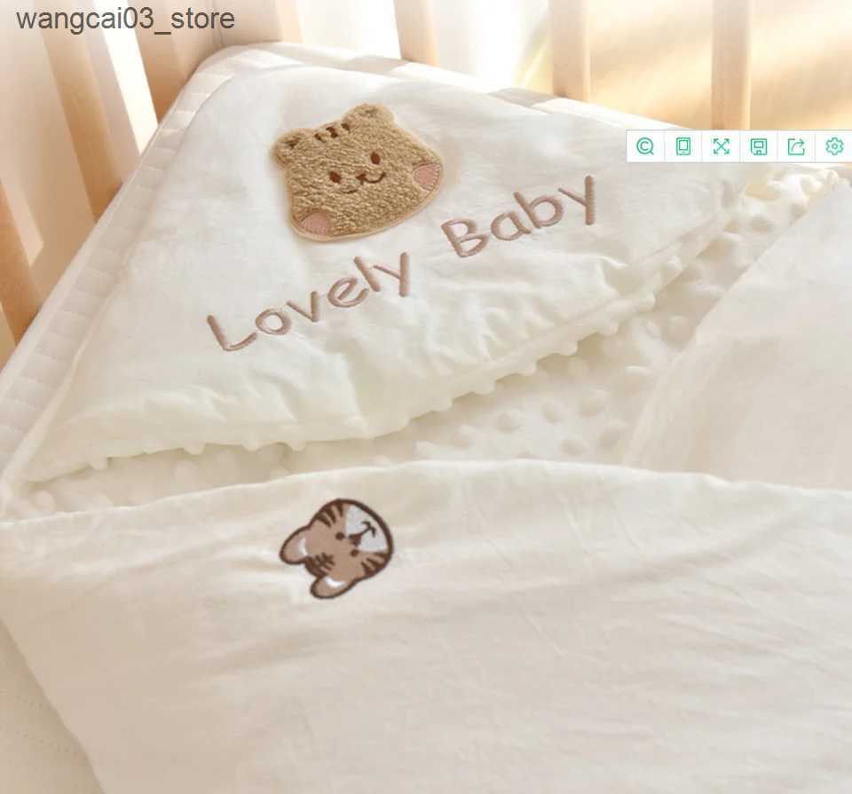 Blankets Swaddling Baby Blanket Newborn Swaddle Wrap Spring Autumn Cotton Soft Envelope Baby Receiving Blankets Boy Girl Baby Sleepsack Stuff L240910