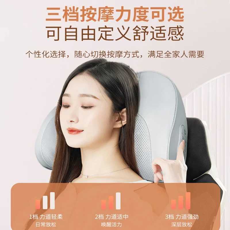 Multi functional pillow kneading hot compression household waist back neck shoulder and neck massager W240819
