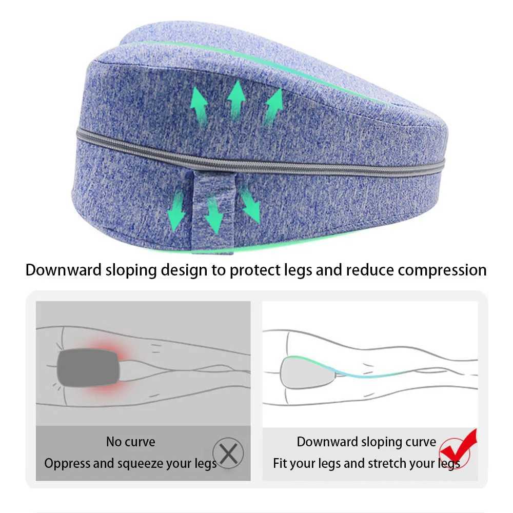 Memory foam leg pillow for adjusting sleep posture foot pad for use on the back buttocks legs knees and for pregnant women to relax their legs W240819