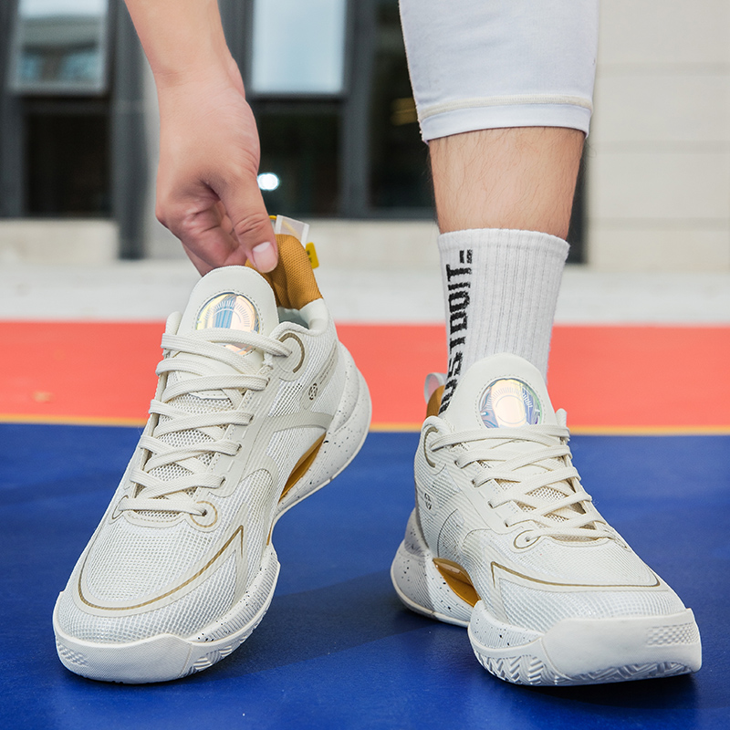 Basketball Shoes Men Youth Concrete Floor Combat Female Student Breathable Shock Absorbing Sneakers Wear Resistant and Anti Slip