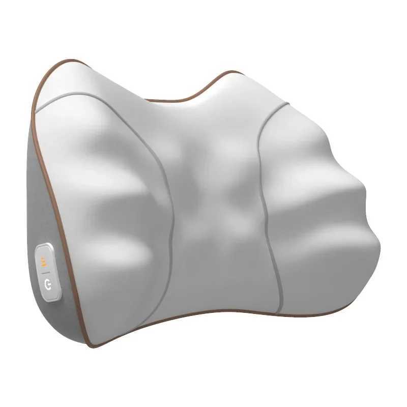 Lumbar massager back installation neck hot compression massage pillow lumbar spine massage W240819