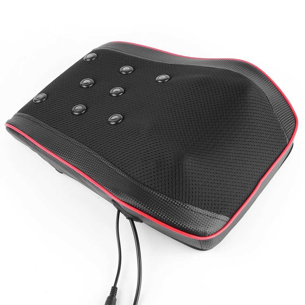 Cervical massage pillow with hot waist support pillow style neck massager shoulder back waist massage pad W240819