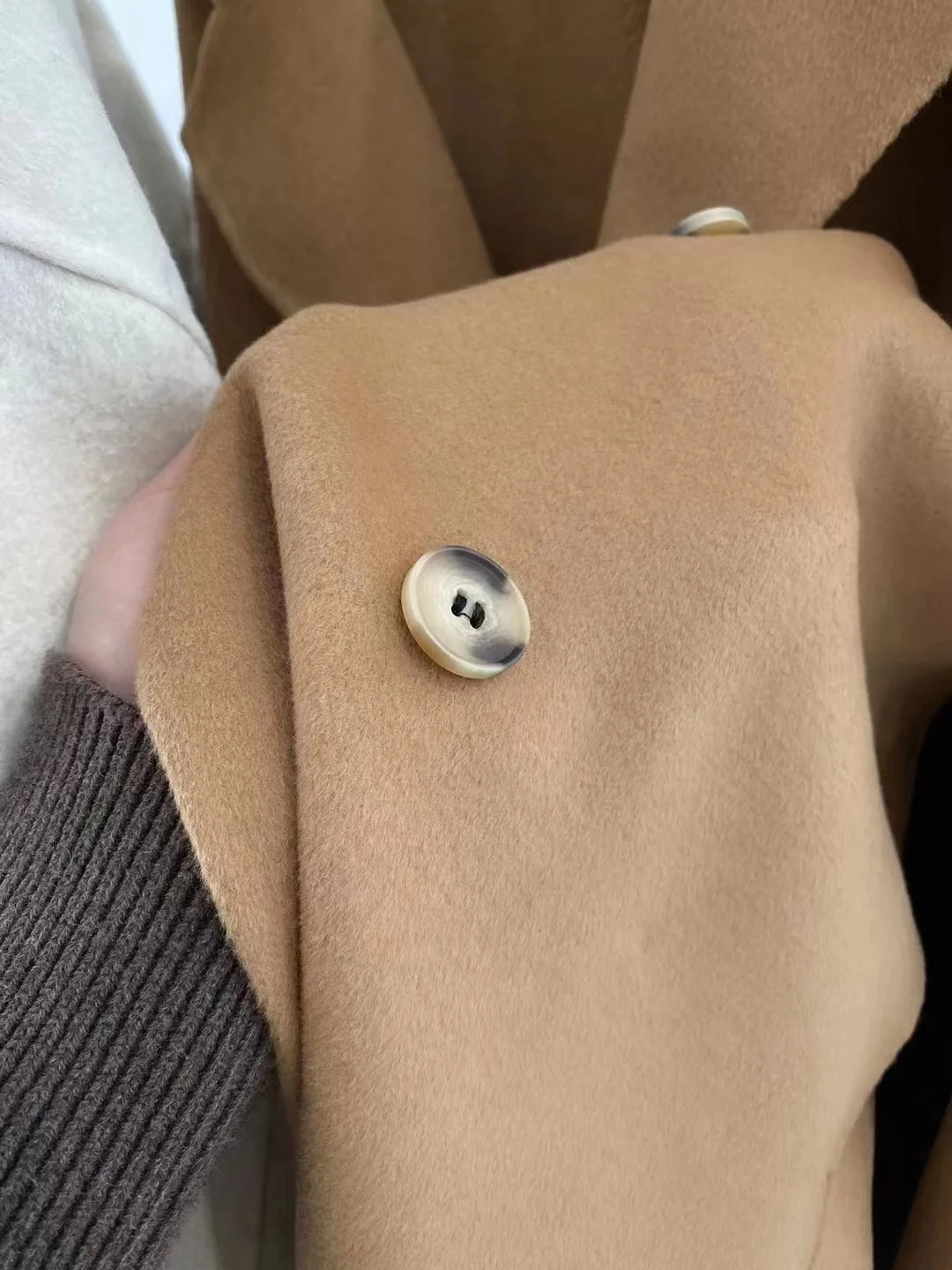 2023 Autumn Women Drouble Breasted Woolen Coat Fashion Loose Style Winter Clothes Long Coats Tops 240930