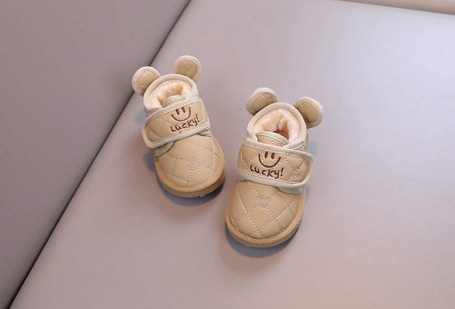 Baby Winter Warm Boots Non-slip Boy and Girl Snow Boots Velcro Cutefeet Children Rabbit Cartoon Shoes 1-6 Years Old Sizes 17-28