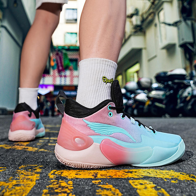 Anti-slip professional combat basketball shoes 2024 new youth students anti-slip breathable shock absorption sports shoes