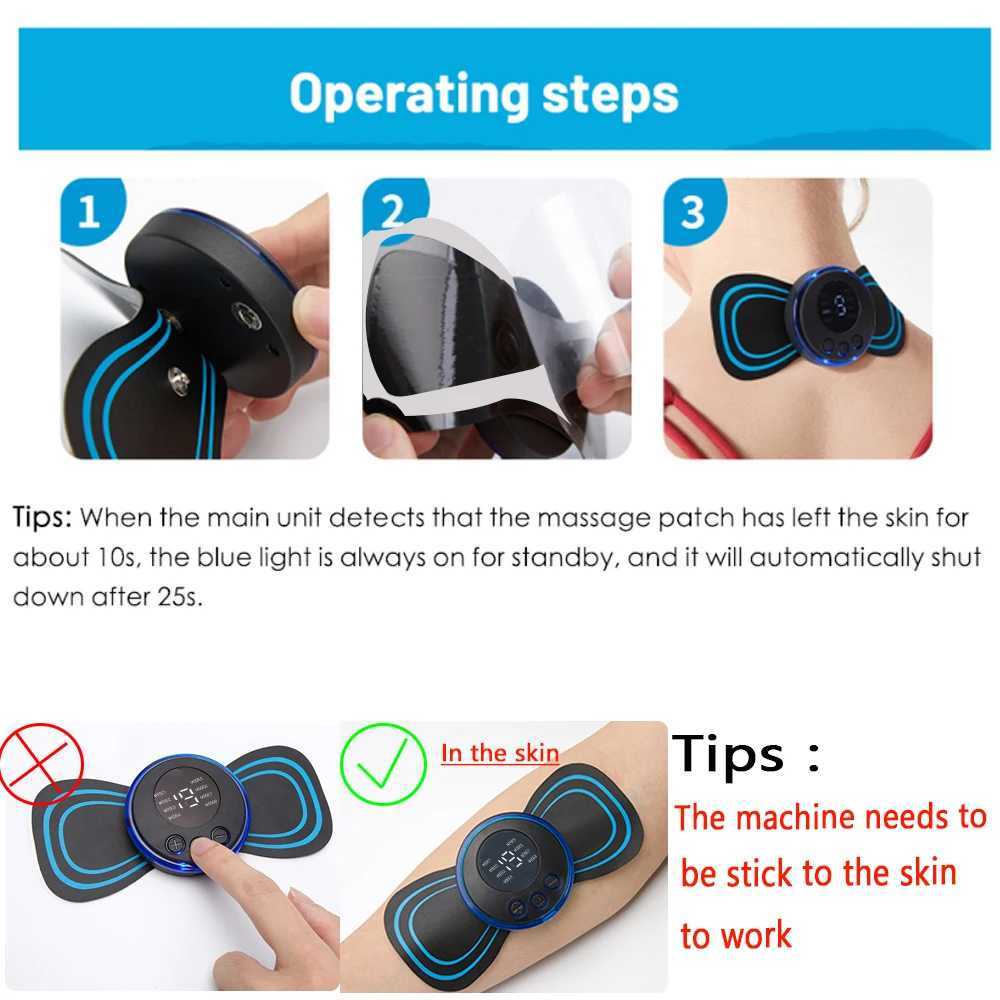 EMS foot massager electric foot massage pad relieves foot pain with 10 electric timer pads muscle stimulator Salud blood circulation W240819
