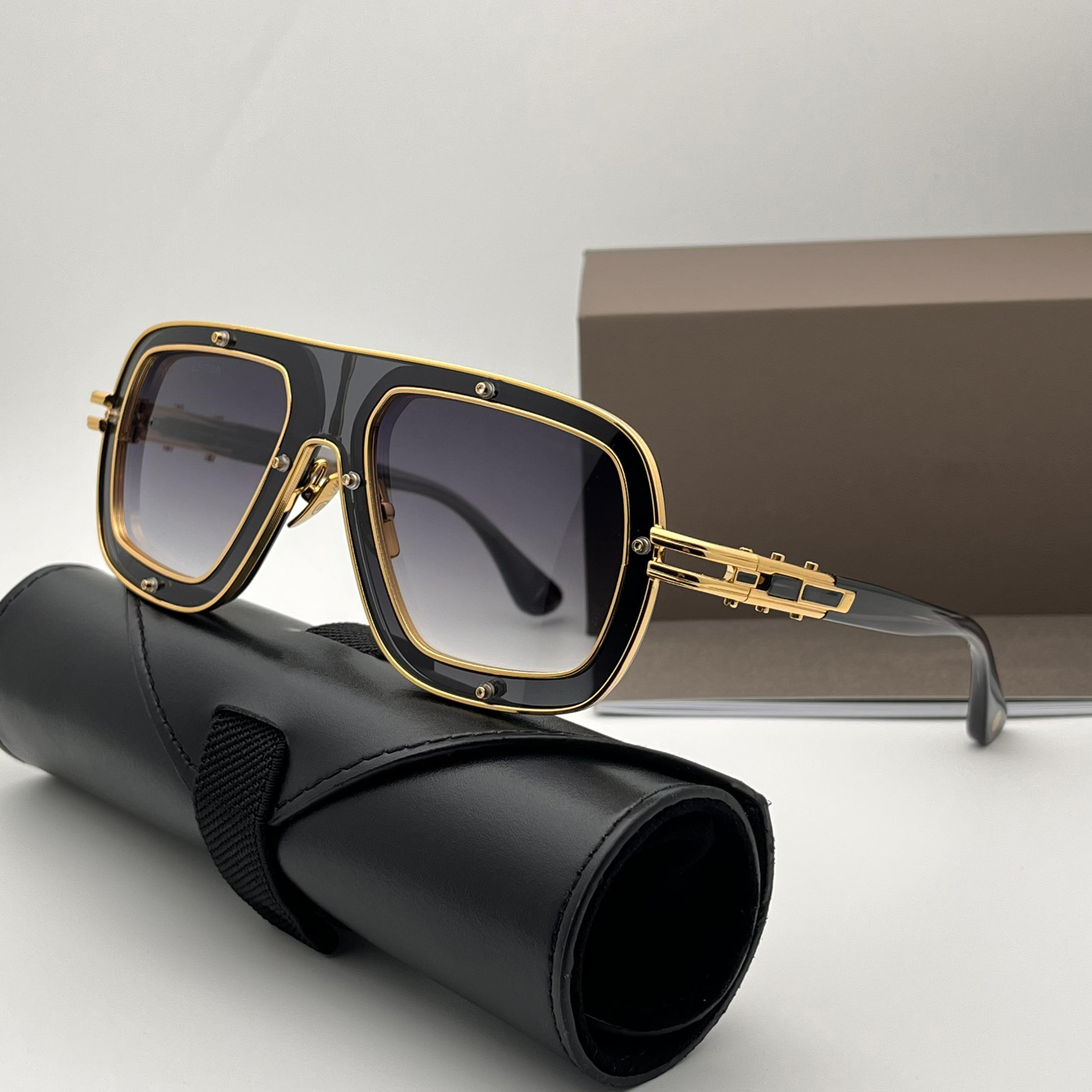 Mens Designer Sunglasses DTS427 RAKETO Limited Edition Retro Eyewear Designers Outdoor Beach Style Goggles Anti-Ultraviolet Lightweight Metal Frame Random Box