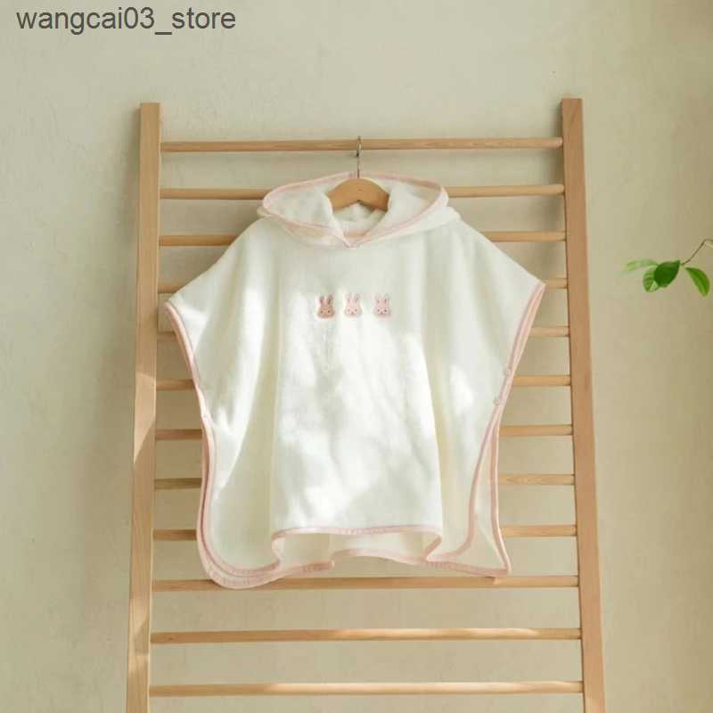 Blankets Swaddling Kids Cape Bath Towel Hooded Poncho Super Absorbent Microfiber Beach Towel Bear Cloak Baby Items Newborn Bathrobe Swaddle Blanket L2