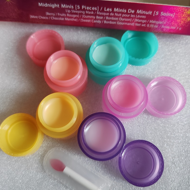 Midnight Minis 3G*5 Lip Mask Set Makeup Lip Balm Beauty Cosmetics