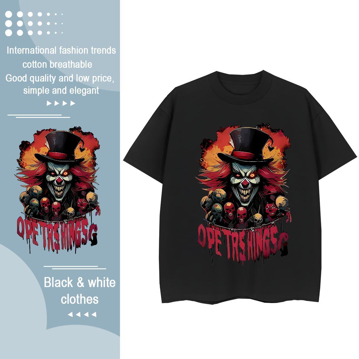 DIY T Shirts Women 100% Cotton 230g O Neck Short Sleeves Outdoor skull Lady T shirt Designer Nice DIY Logo Tees