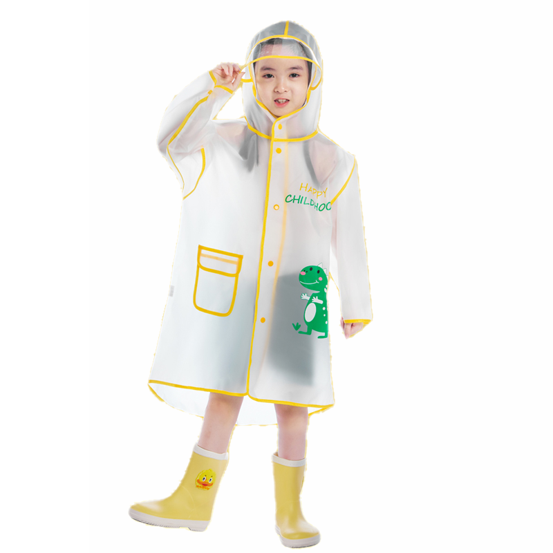 Non toxic and harmless children's hooded raincoat protecting baby's health