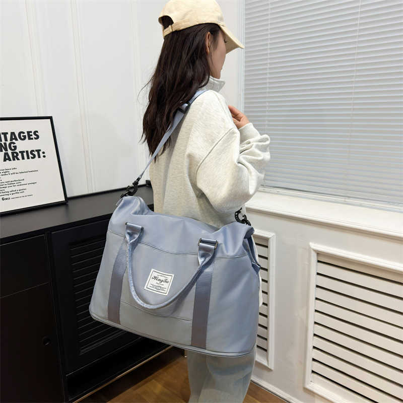 dry wet separation sports portable shoulder bag Yoga Fitness bag expandable travel bag 241015