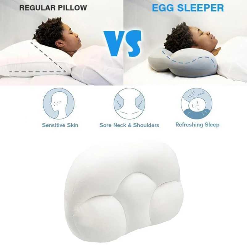 Body massager omnidirectional sleep pillow neck massager sleep memory foam egg head massage cushion head massage W240819