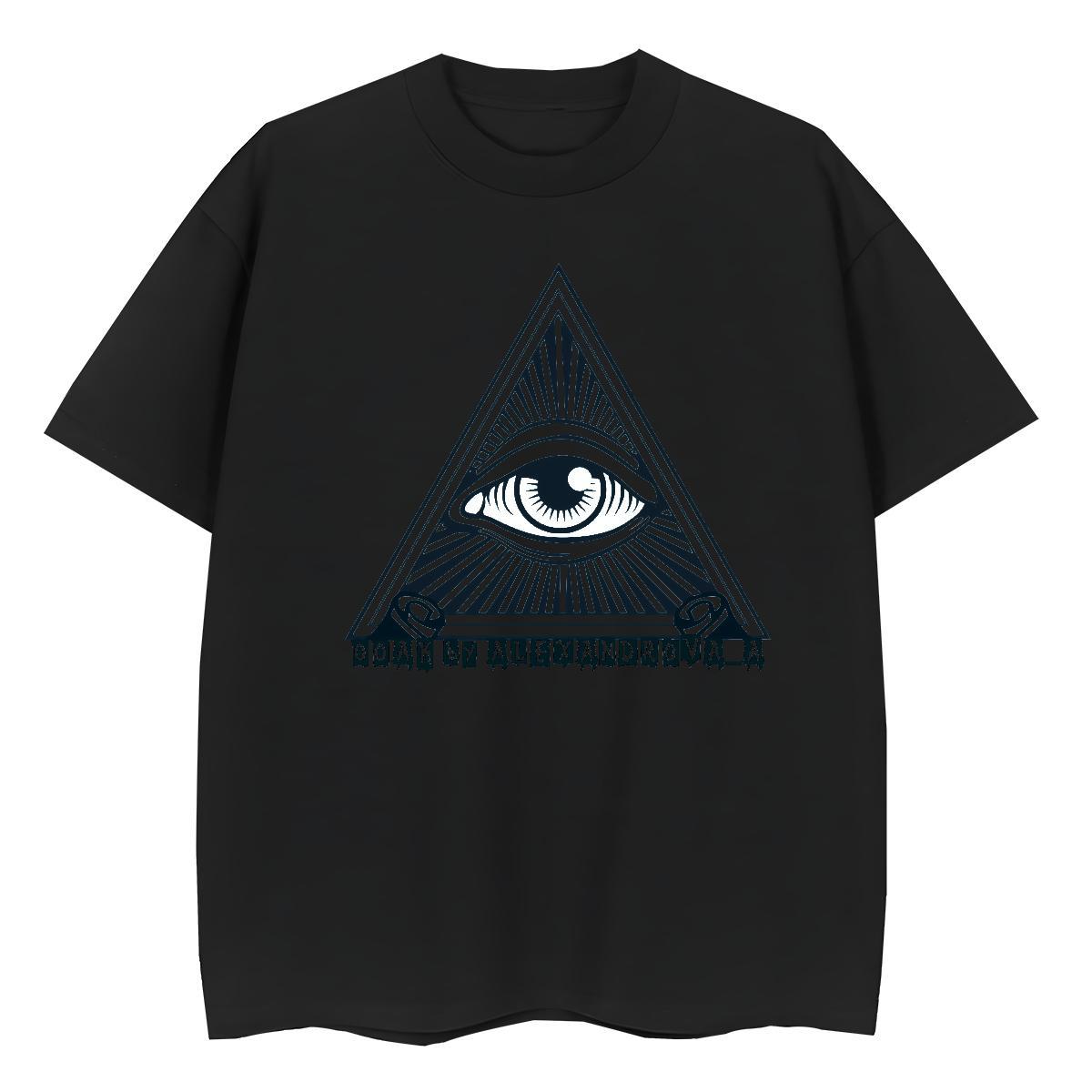 2024 Designer T-Shirts 230g Cotton Breathable Street Wear eye of the devil Womens Tshirts Unisex Anime Tees Shirts