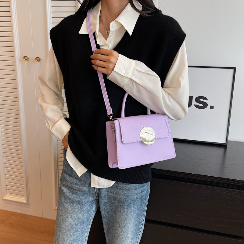 Personalized small square bag new Korean style trendy shoulder casual crossbody bag, fashionable and simple handbag