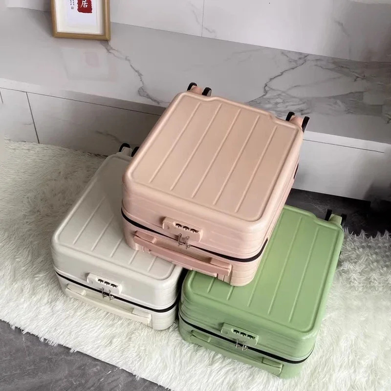 14 inch mini rolg cabin compartment small travel ABCPC lage ultra light handcart box 20X30X40 cm 241007 4