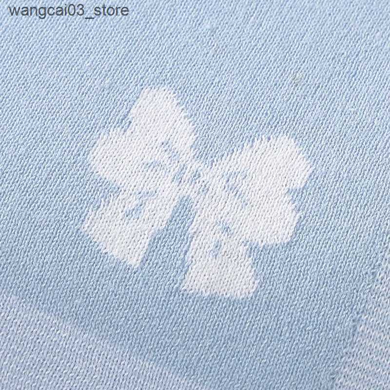 Blankets Swaddling Newborn Baby Blanket Cute Star Kid Boy Bed Girl Crib Quilt 90*70CM Cotton Knit Cartoon Plaid Toddler Stroller Swaddle Soft Cover L2