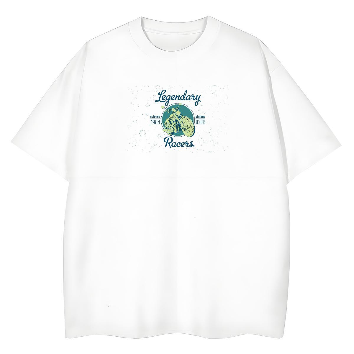 New Women T Shirts 230g Cotton Breathable Beach Motorcycle Couples T Shirts Soft Oversized Tee Shirt