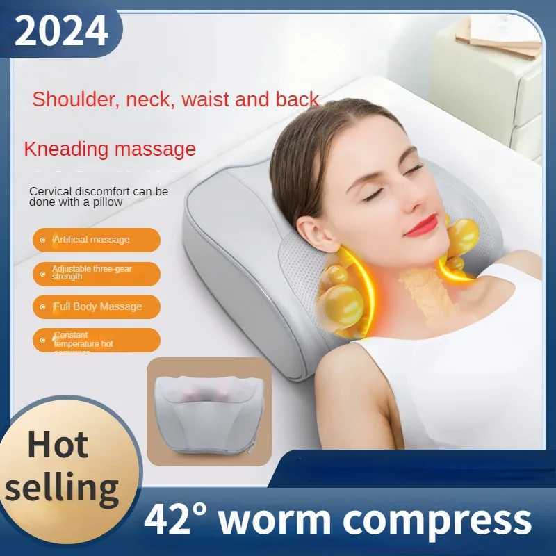 Cervical spinal massage electric shoulder and neck massagers car and home pads leg and waist massagers with thermal plug models W240819