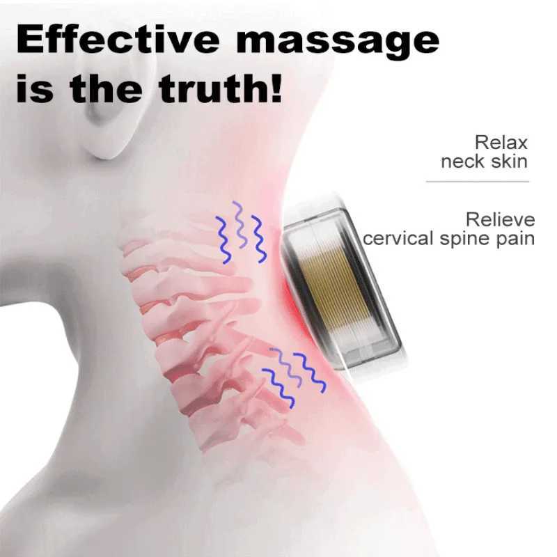 Multi functional electric massage pillow Ushaped neck protector with heating and memory foam for travel and family massage W240819